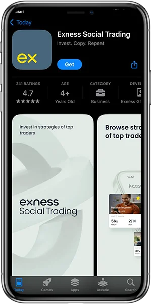 Social Trading App By Exness